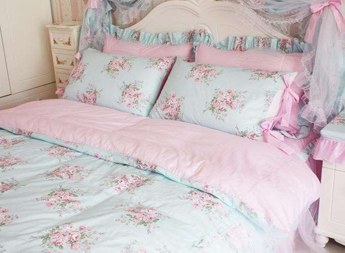 Best ideas about Shabby Chic King Bedding
. Save or Pin King Queen Full Twin Princess Shabby Floral Chic Blue Now.