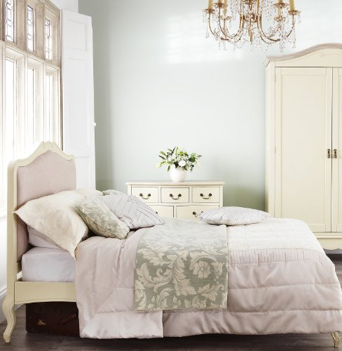 Best ideas about Shabby Chic King Bedding
. Save or Pin Shabby Chic Champagne Upholstered 5ft King size bed Now.