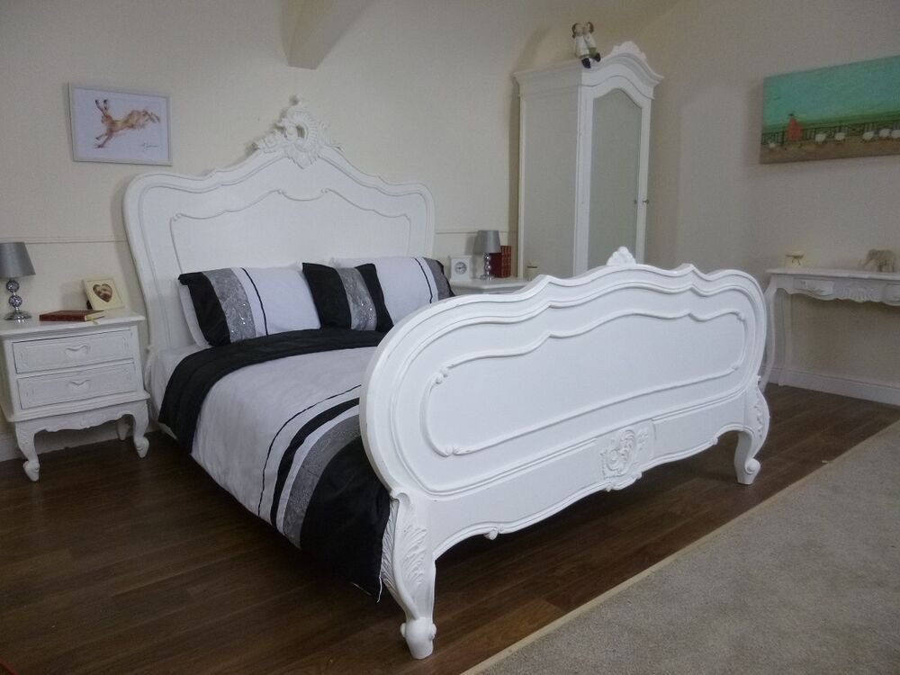 Best ideas about Shabby Chic King Bedding
. Save or Pin Hand Carved French Shabby Chic King Size Bed In White Now.