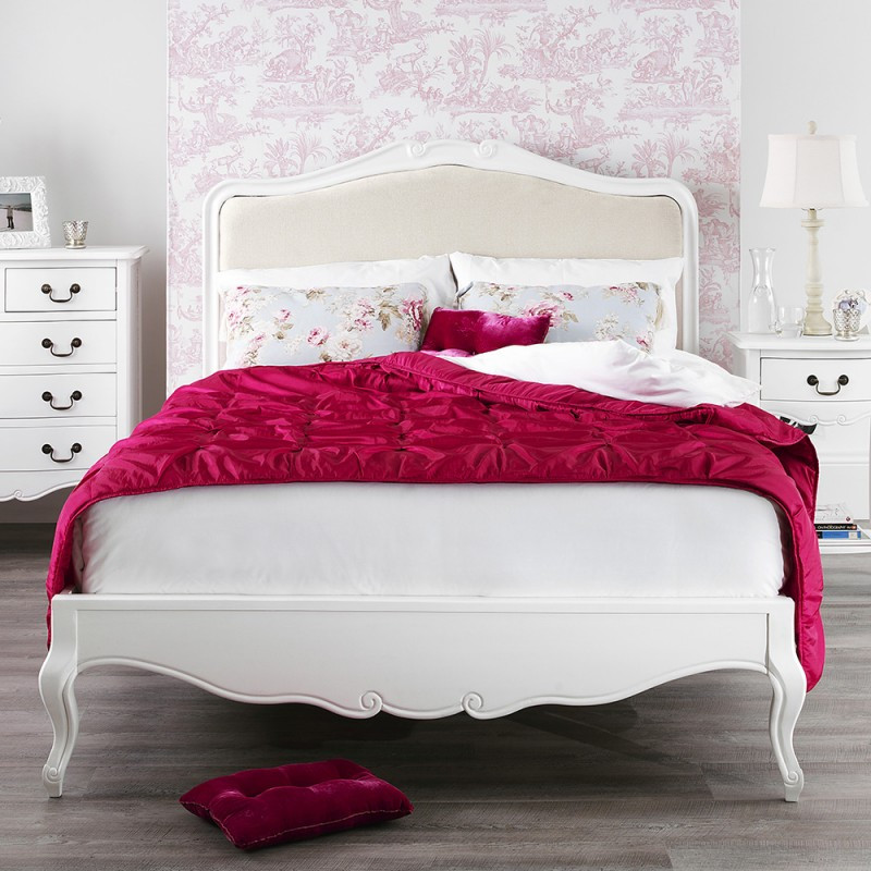Best ideas about Shabby Chic King Bedding
. Save or Pin Juliette Shabby Chic White Upholstered 6ft Super King Bed Now.