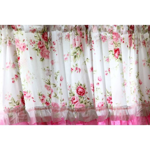 Best ideas about Shabby Chic Kitchen Curtains
. Save or Pin Shabby Country Chic Rose Ruffled Wildflower pink white Now.