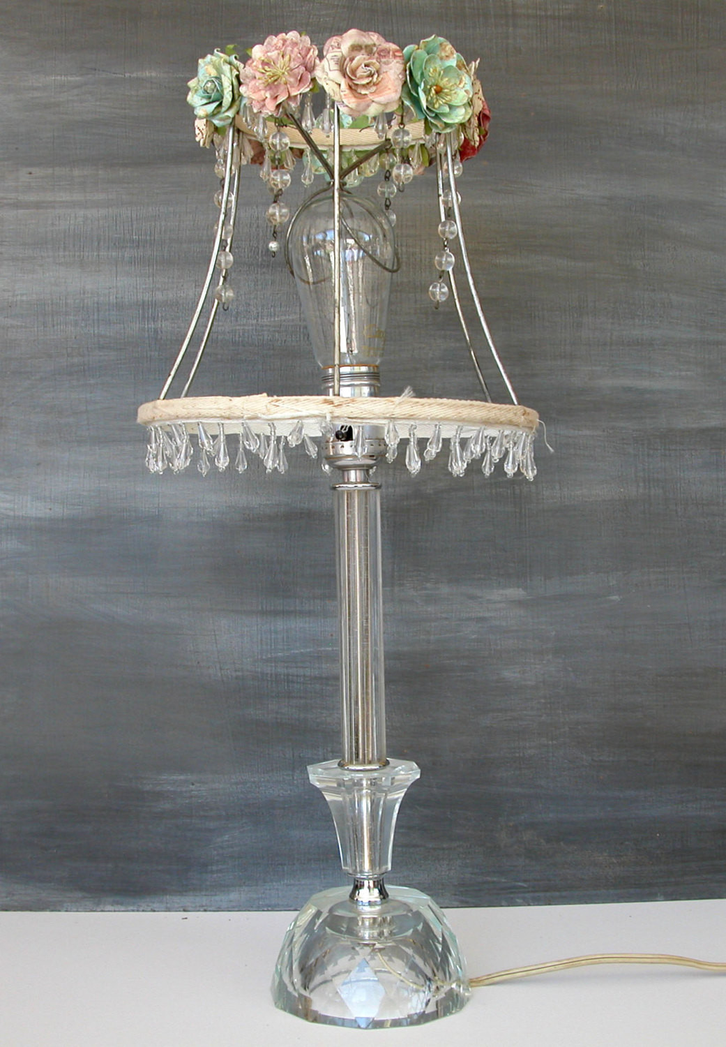 Best ideas about Shabby Chic Lamps
. Save or Pin Shabby Chic Lamp Shade by painterlex on Etsy Now.