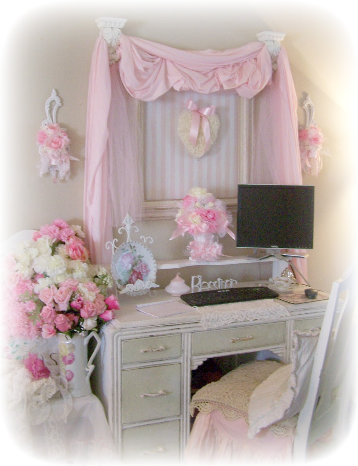 Best ideas about Shabby Chic Office
. Save or Pin Olivia s Romantic Home Shabby Chic fice Now.