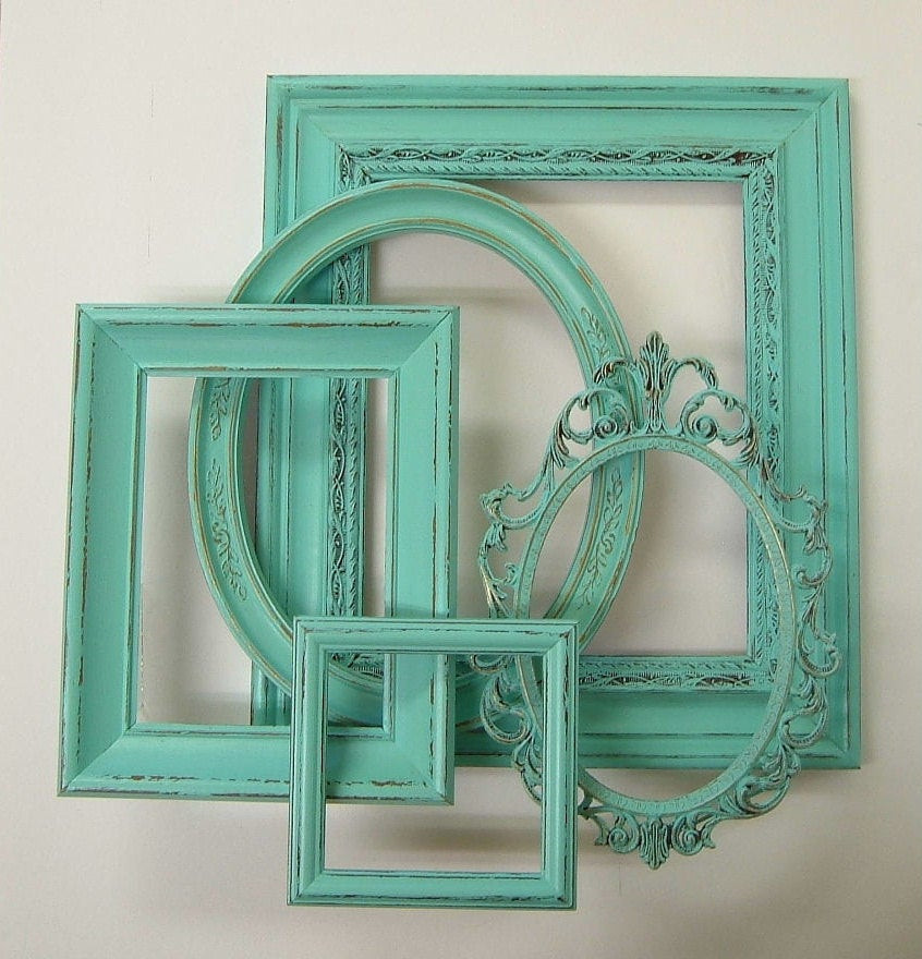 Best ideas about Shabby Chic Picture Frames
. Save or Pin Picture Frame Set Shabby Chic Frames Distressed Aqua Turquoise Now.