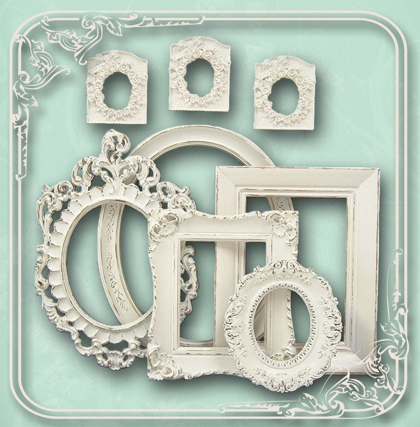 Best ideas about Shabby Chic Picture Frames
. Save or Pin Shabby Chic Frames Picture Frame Set White by Now.