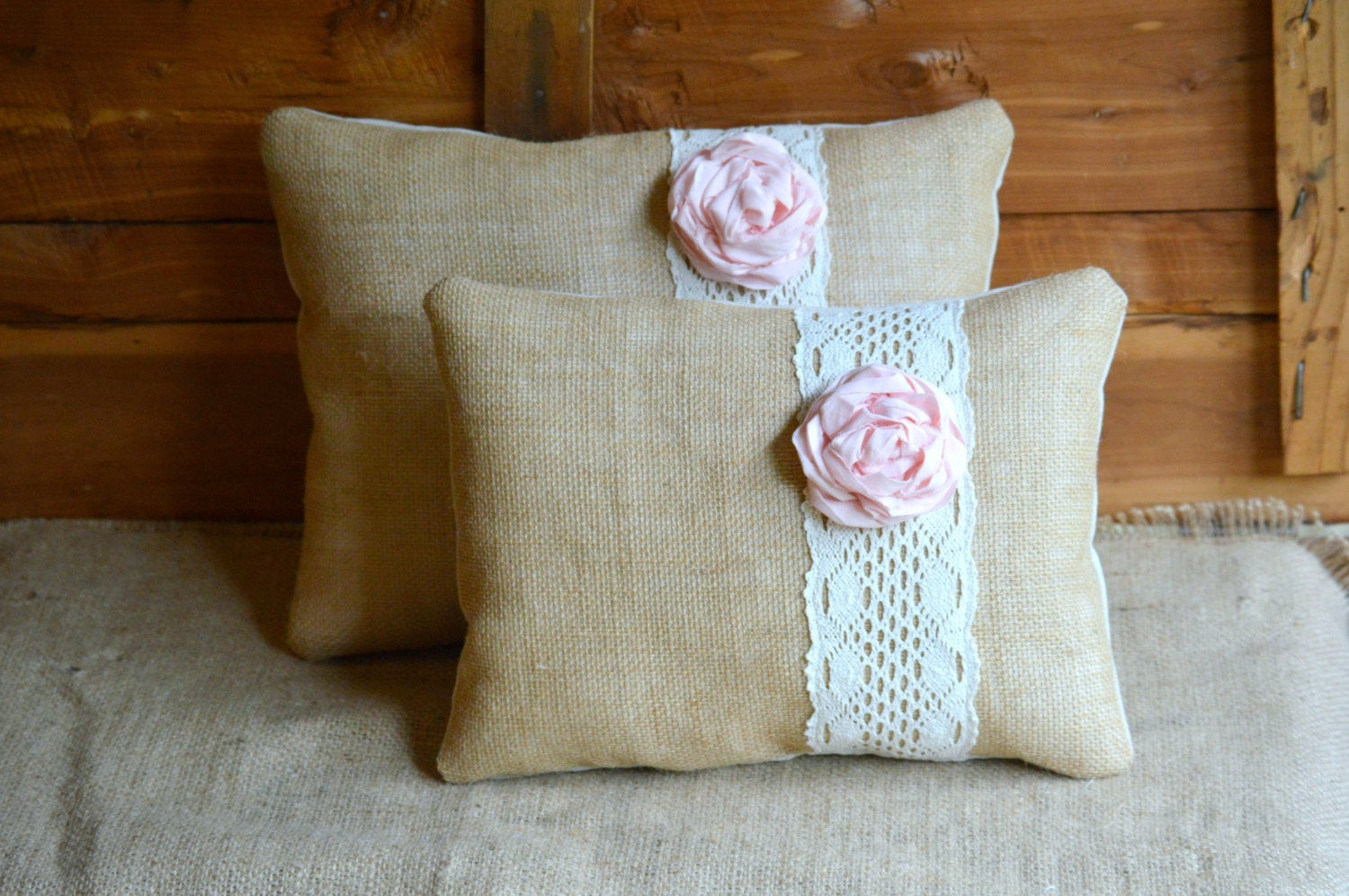 Best ideas about Shabby Chic Pillows
. Save or Pin Burlap Pillow SET Pink Shabby Chic Rustic Pillows Farmhouse Now.