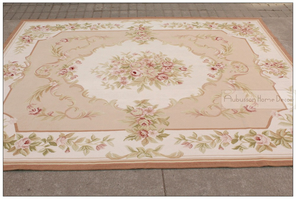 Best ideas about Shabby Chic Rug
. Save or Pin 8 x10 Wool Hand Woven Shabby Chic French Style Aubusson Now.