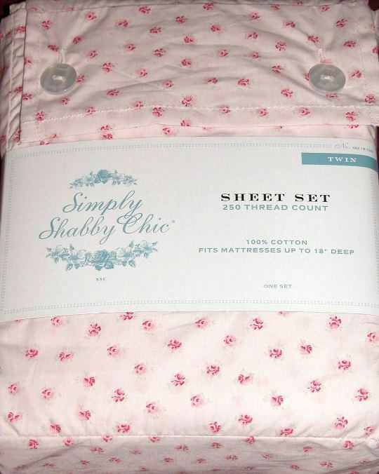 Best ideas about Shabby Chic Sheet Set
. Save or Pin SIMPLY SHABBY CHIC 3 piece TWIN SIZE MON AMI SHEET set Now.
