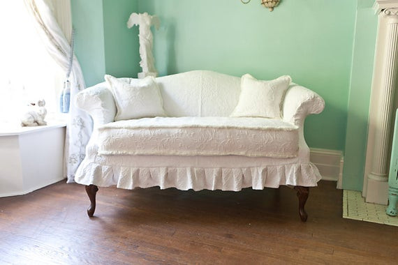 Best ideas about Shabby Chic Slipcovers
. Save or Pin shabby chic loveseat white slipcover by VintageChicFurniture Now.