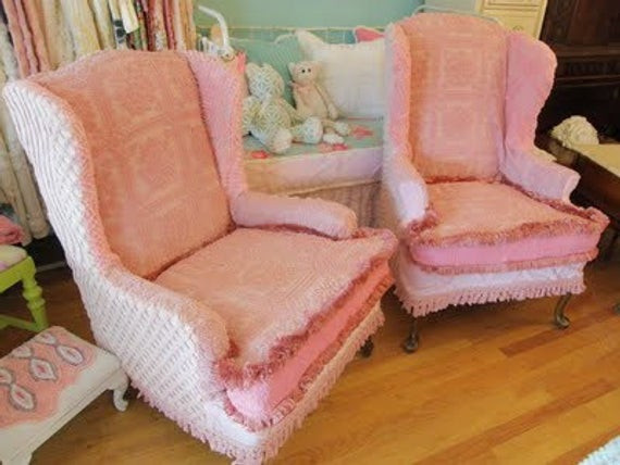 Best ideas about Shabby Chic Slipcovers For Wingback Chairs
. Save or Pin custom made pair wingback chairs vintage by Now.