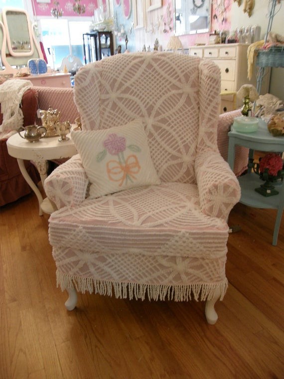Best ideas about Shabby Chic Slipcovers For Wingback Chairs
. Save or Pin custom chic slipcover ed shabby wingback by Now.