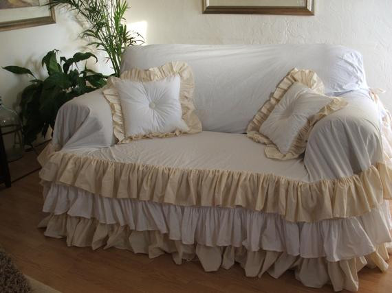 Best ideas about Shabby Chic Slipcovers
. Save or Pin Items similar to shabby chic sofa slipcover " throw " on Etsy Now.