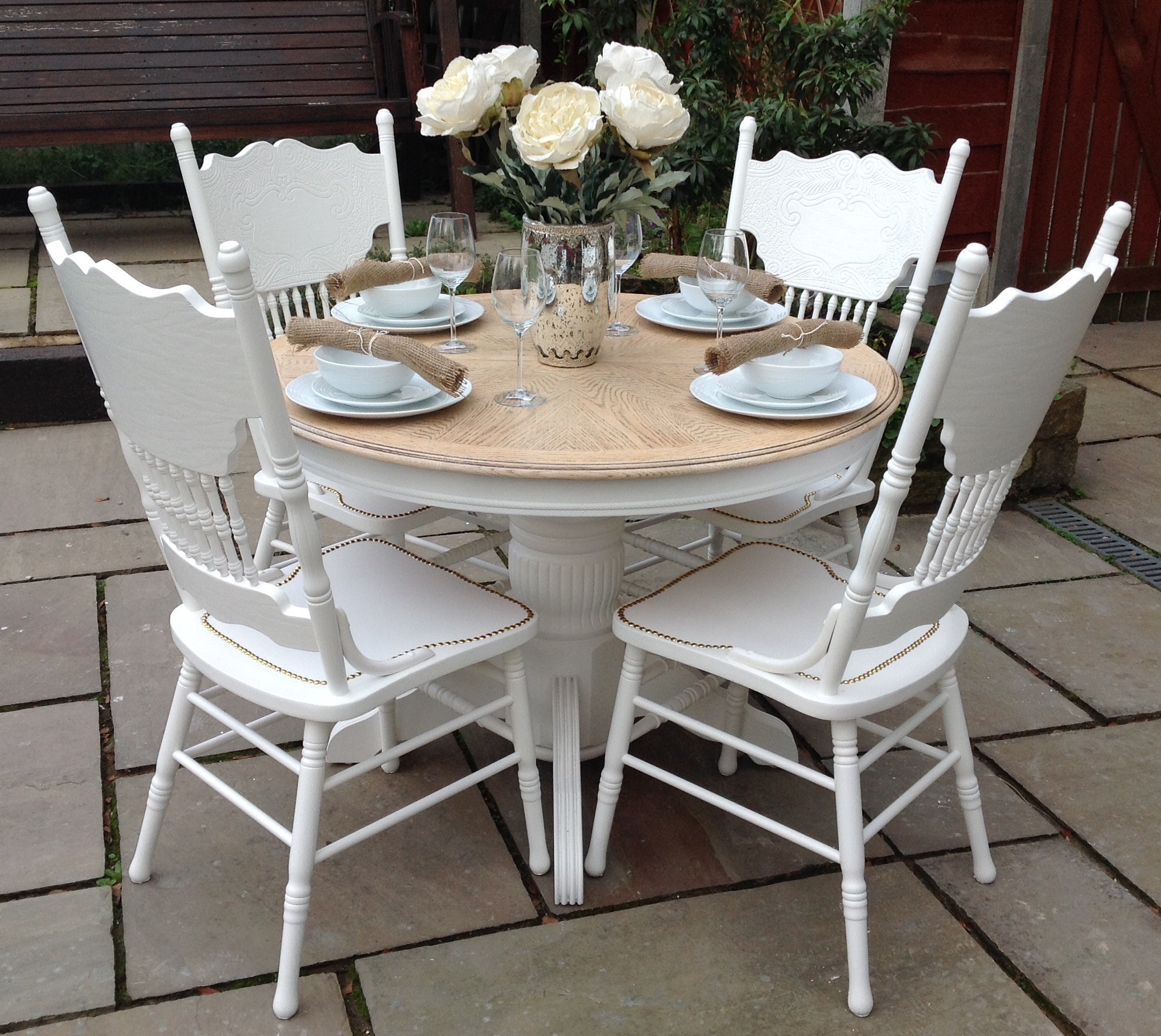 Best ideas about Shabby Chic Table
. Save or Pin Top 50 Shabby Chic Round Dining Table and Chairs Home Now.