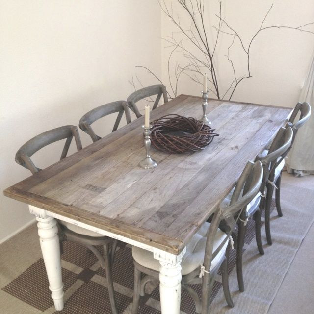 Best ideas about Shabby Chic Table
. Save or Pin 6 Seats Dark Brown Shabby Chic Kitchen Table Set Now.