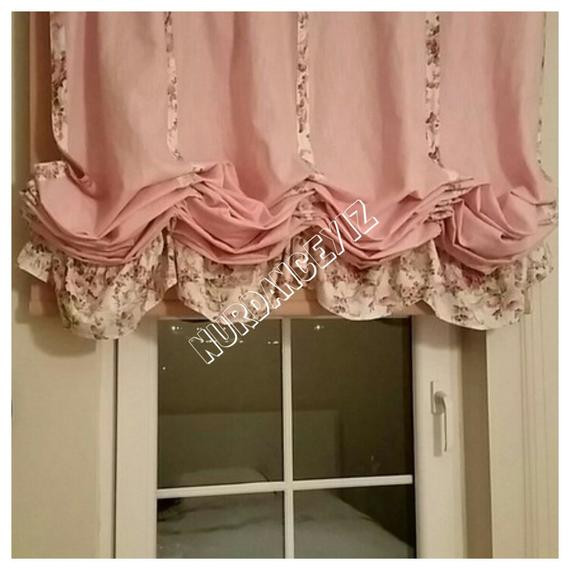 Best ideas about Shabby Chic Valance
. Save or Pin Shabby chic home PINK linen balloon Valance French country Now.