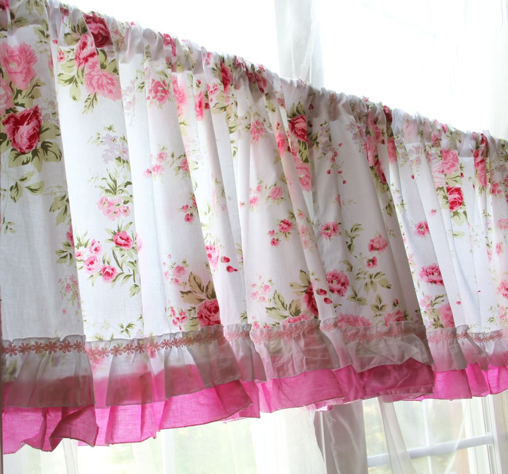 Best ideas about Shabby Chic Valance
. Save or Pin Shabby Country Chic Rose Ruffled Wildflower pink white Now.