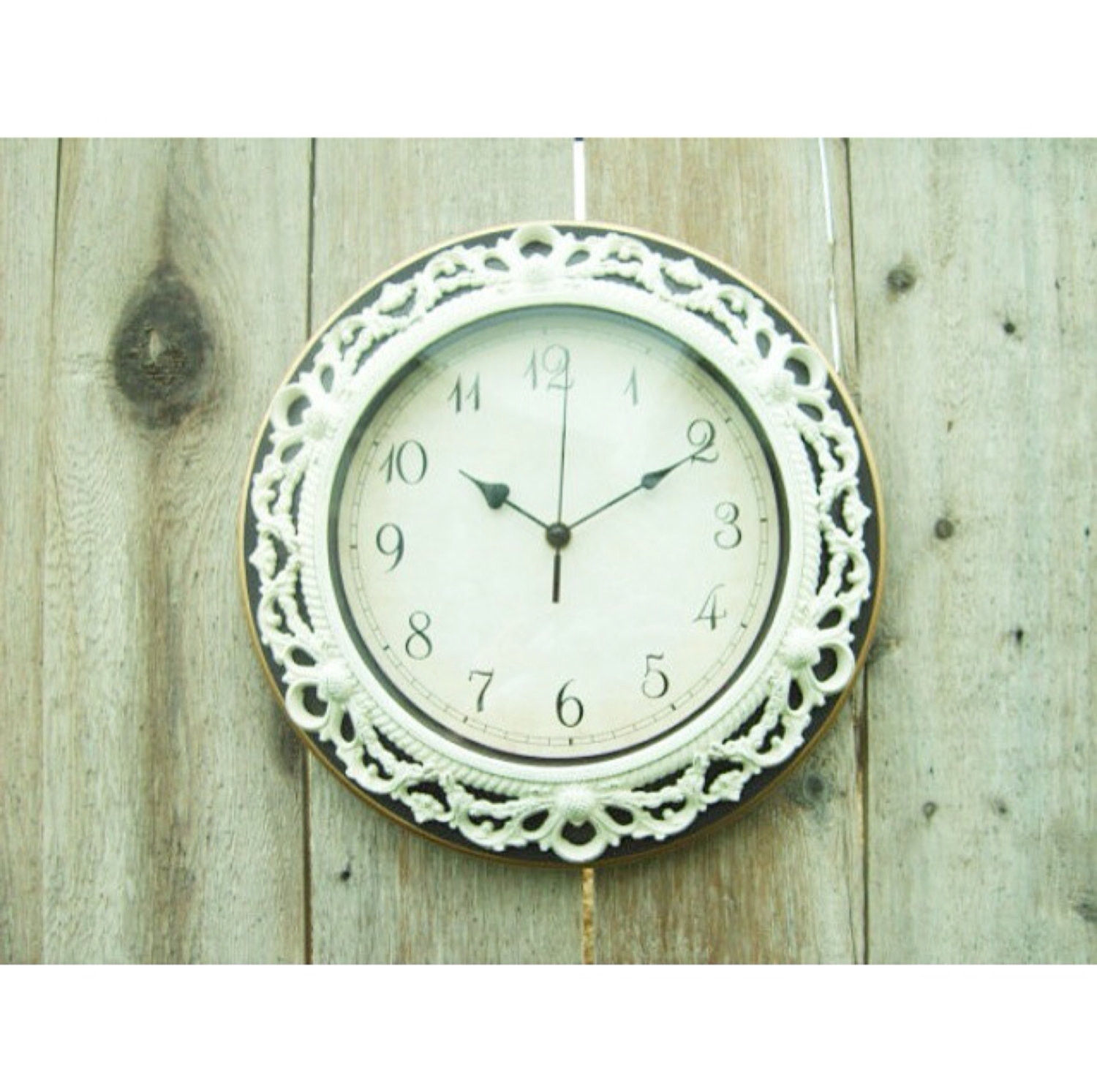 Best ideas about Shabby Chic Wall Clock
. Save or Pin Shabby Chic WALL CLOCK in Heirloom White or Any by Now.