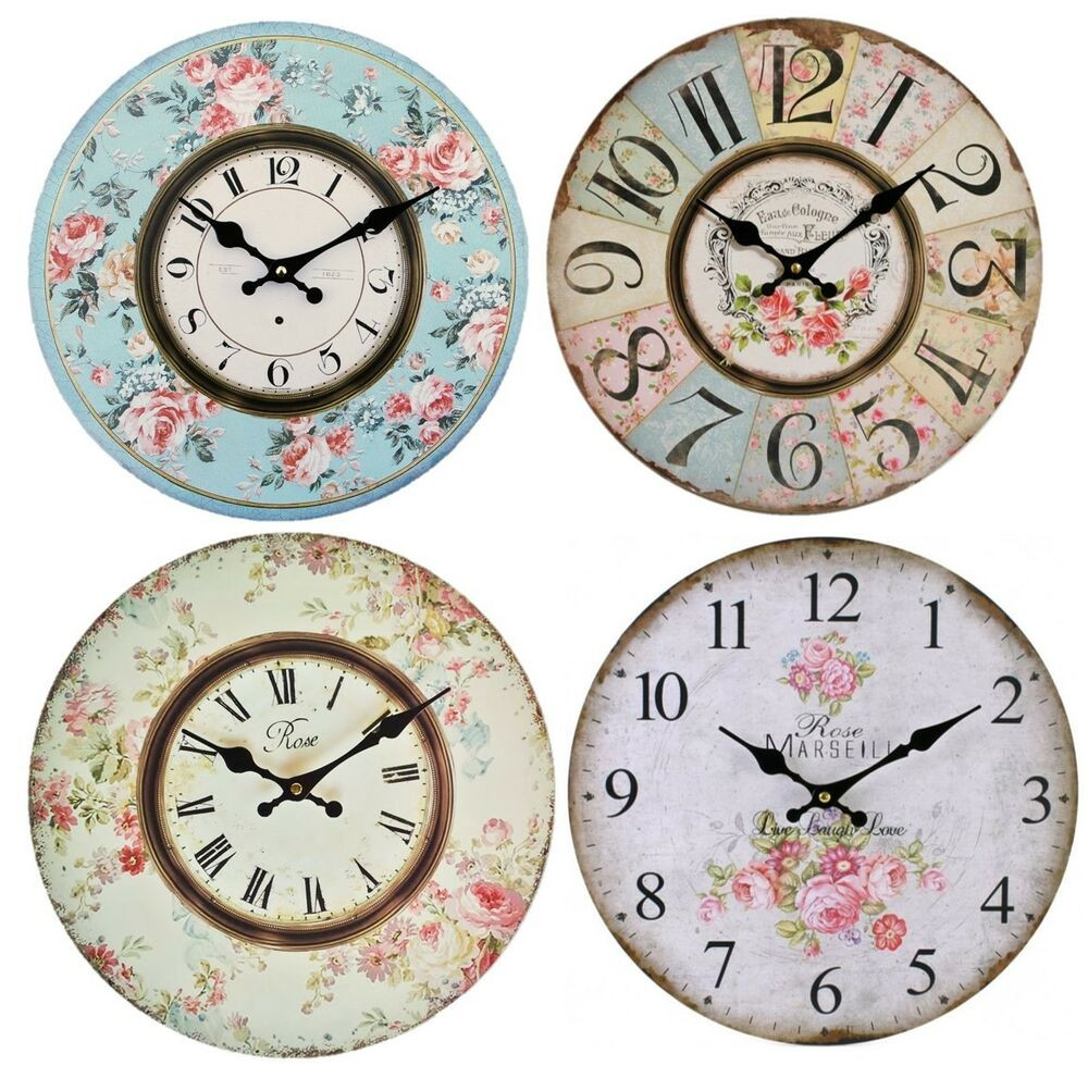 Best ideas about Shabby Chic Wall Clock
. Save or Pin Wall Clock 34cm Wooden Floral Vintage Antique Style Shabby Now.
