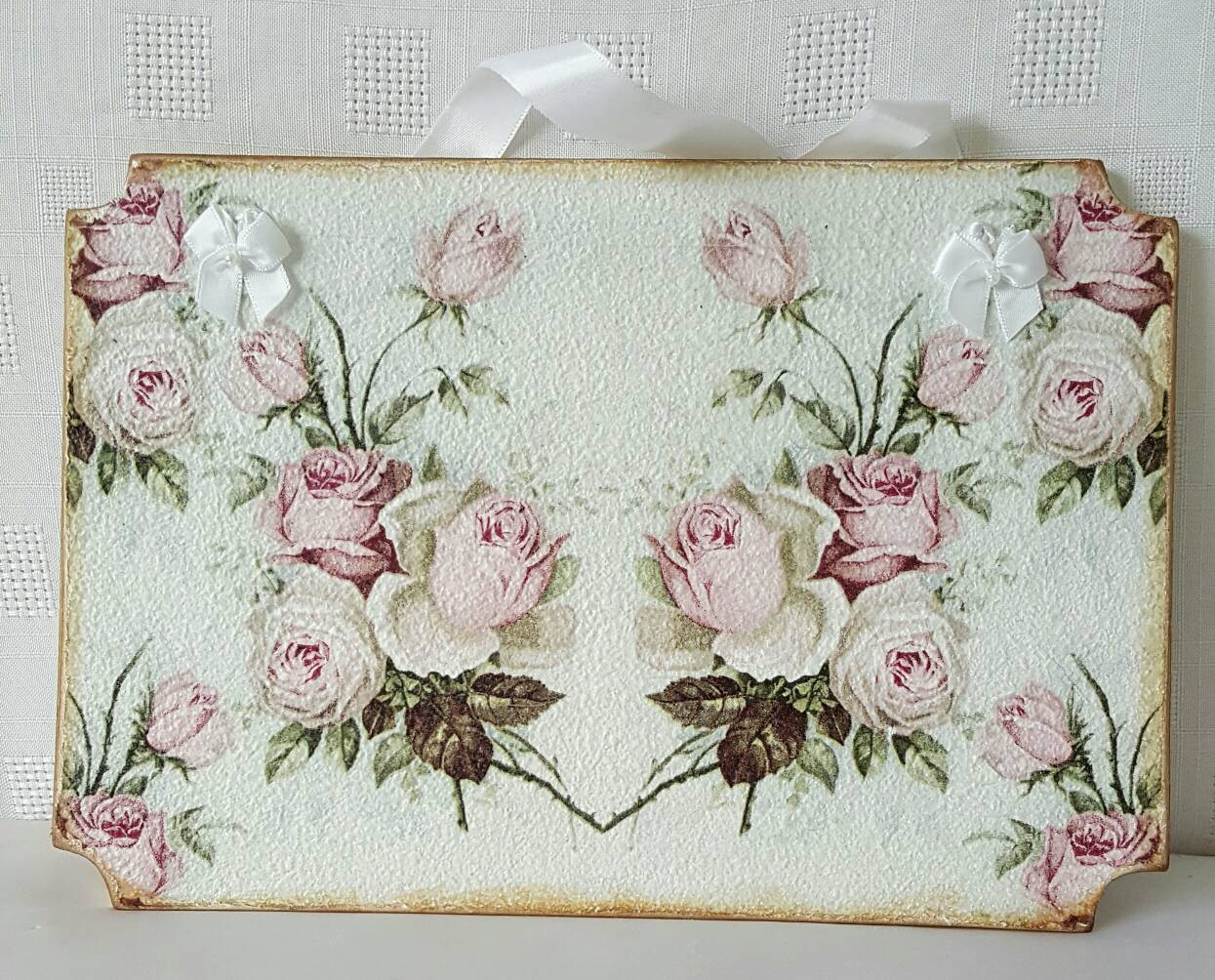 Best ideas about Shabby Chic Wall Decor
. Save or Pin Shabby chic Plaque Wall decor Wooden plaque Shabby Now.