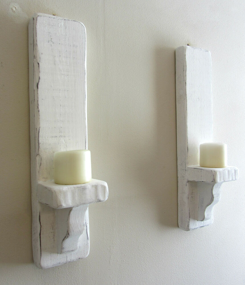 Best ideas about Shabby Chic Wall Sconces
. Save or Pin PAIR OF 50CM DISTRESSED WHITE SOLID WOOD SHABBY CHIC WALL Now.