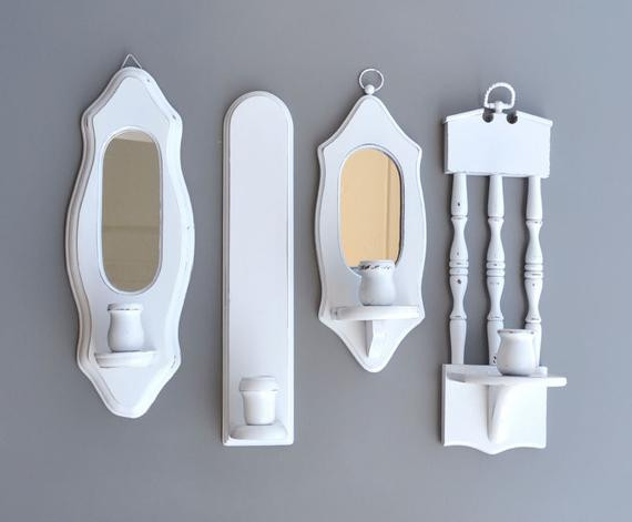 Best ideas about Shabby Chic Wall Sconces
. Save or Pin Shabby Chic White Wood Sconces White Vintage wall candle Now.