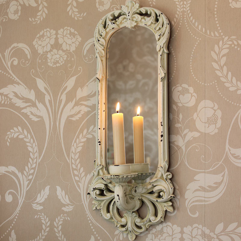 Best ideas about Shabby Chic Wall Sconces
. Save or Pin Cream mirror wall sconce candle shabby vintage chic Now.