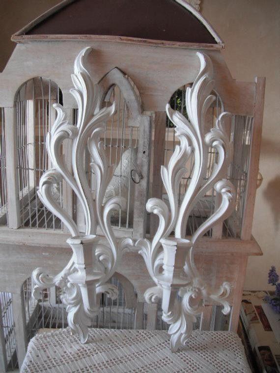 Best ideas about Shabby Chic Wall Sconces
. Save or Pin Shabby chic candle wall sconces cottage decor white candle Now.