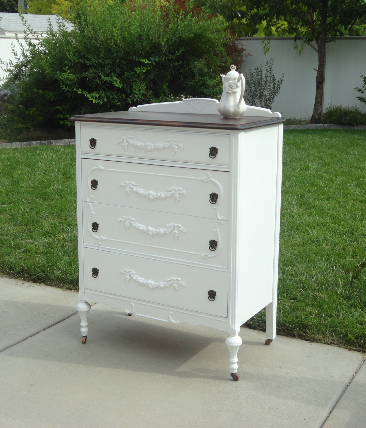 Best ideas about Shabby Chic White Dresser
. Save or Pin Antique Dresser Shabby Chic White and by FrenchGardenTreasure Now.