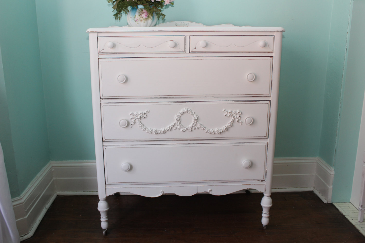 Best ideas about Shabby Chic White Dresser
. Save or Pin custom order antique dresser shabby chic white distressed Now.