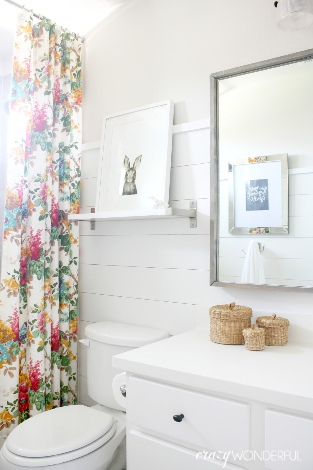 Best ideas about Shiplap In Bathroom
. Save or Pin shiplap girl s bathroom reveal Crazy Wonderful Now.