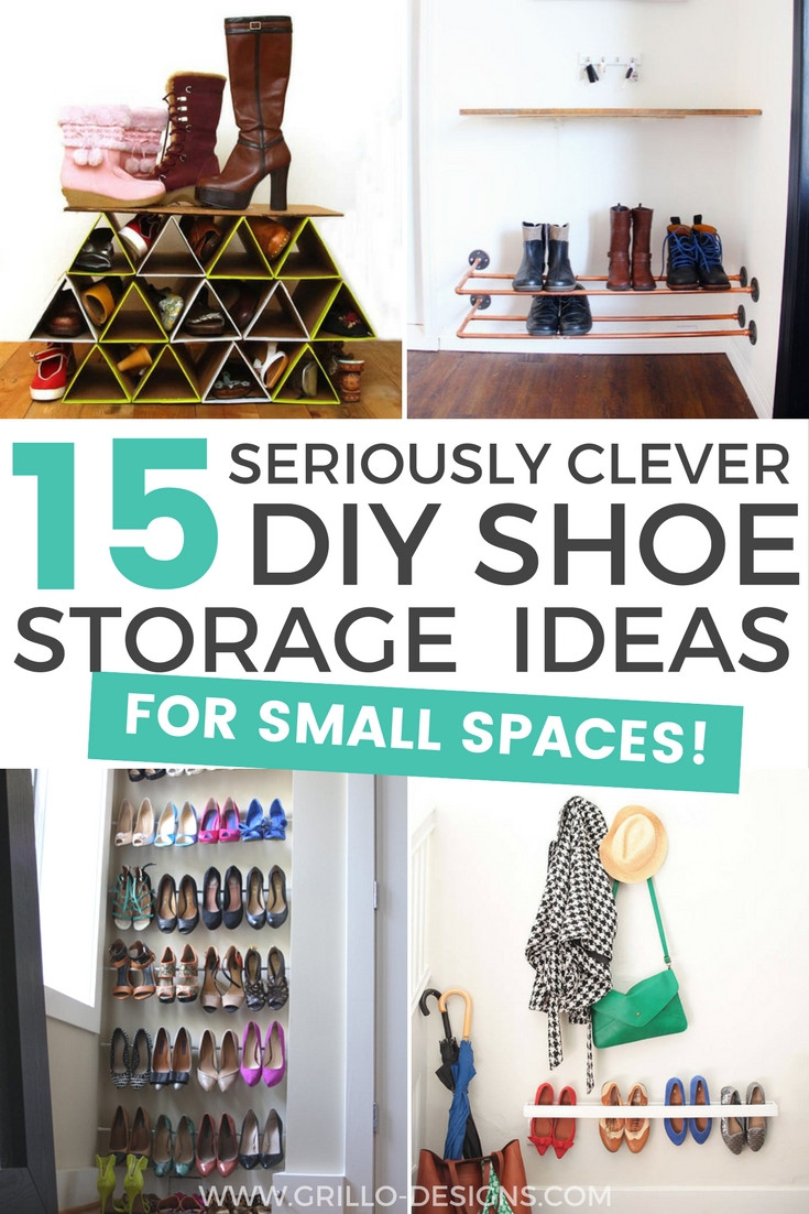 Best ideas about Shoe Storage Ideas For Small Spaces
. Save or Pin 15 Clever DIY Shoe Storage Ideas Grillo Designs Now.