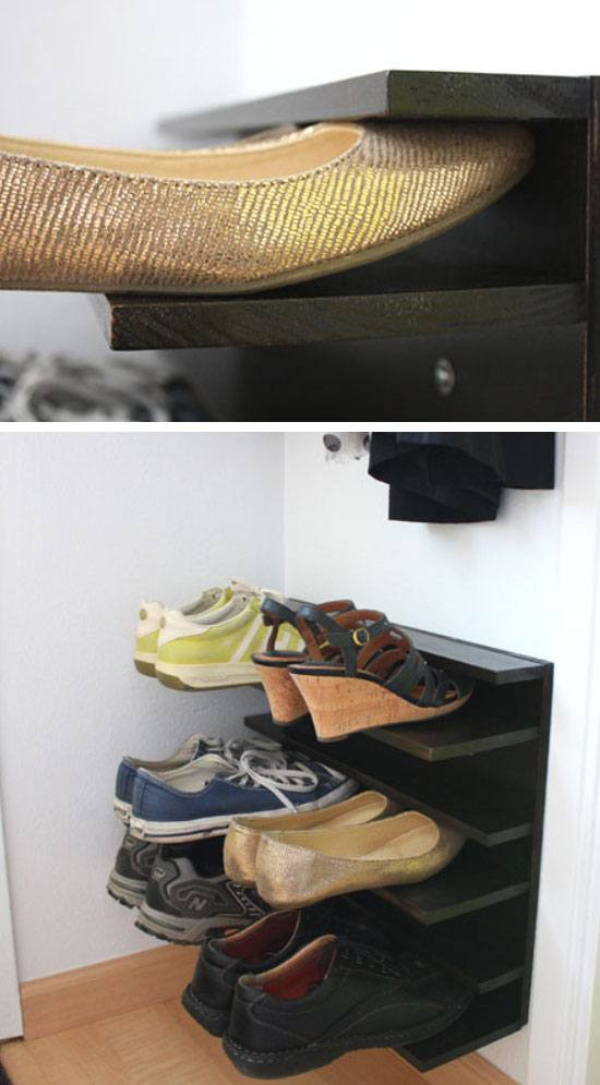 Best ideas about Shoe Storage Ideas For Small Spaces
. Save or Pin 18 DIY Shoe Storage Ideas for Small Spaces Now.