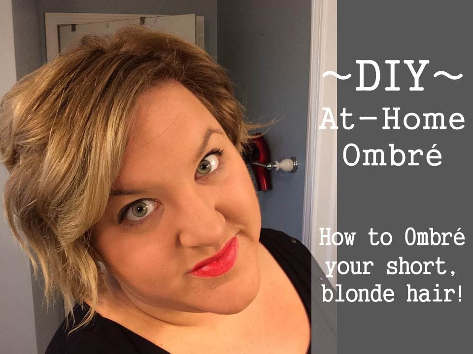 Best ideas about Short Hair Ombre DIY
. Save or Pin DIY At Home Ombre on Short Blonde Hair Now.