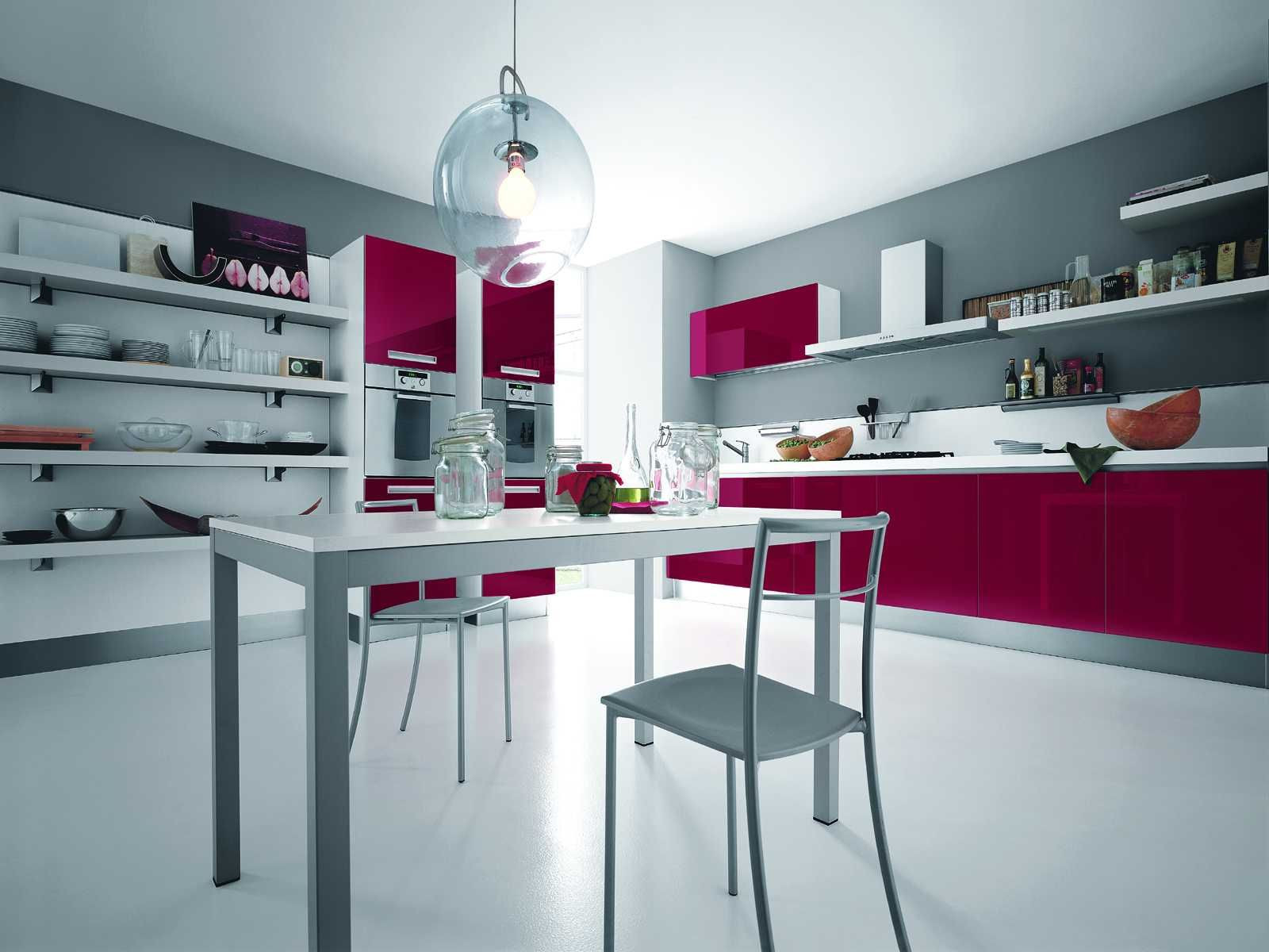 Best ideas about Silver Kitchen Decor
. Save or Pin Elegant Modern Pink Kitchen Design Silver Modern Kitchen Now.