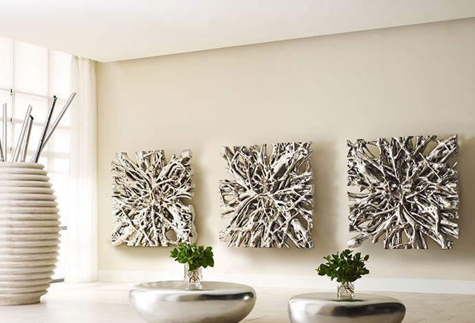 Best ideas about Silver Wall Art
. Save or Pin Square Root Wall Art Silver Leaf Modern Furnishings Now.