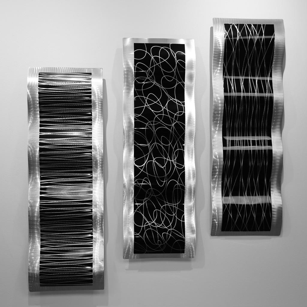 Best ideas about Silver Wall Art
. Save or Pin Black Silver Modern Metal Wall Sculpture Accent Now.