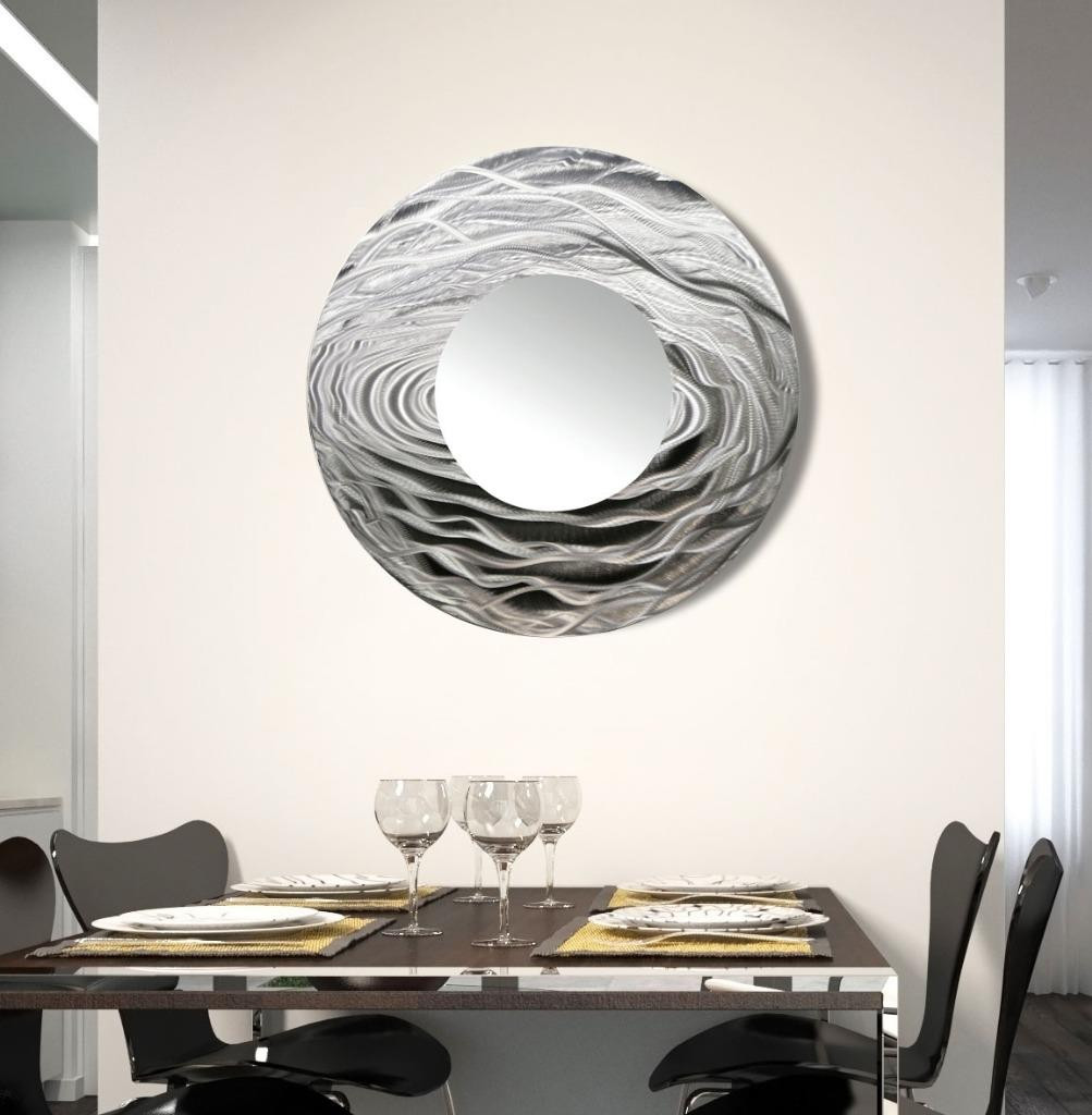 Best ideas about Silver Wall Art
. Save or Pin Silver Metal Wall Art Round Mirror Home Decor Now.