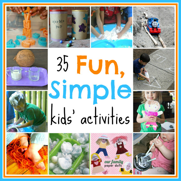 Best ideas about Simple Activities For Kids
. Save or Pin 35 Fun Simple Kids Activities Stress Free Sunday 16 Now.