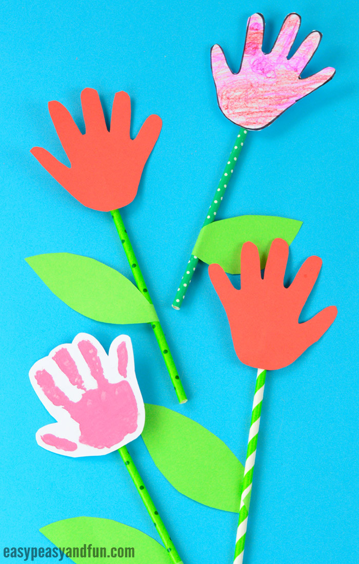 Best ideas about Simple Art And Craft For Kids
. Save or Pin Handprint Flower Craft Simple Art or Craft Project Now.