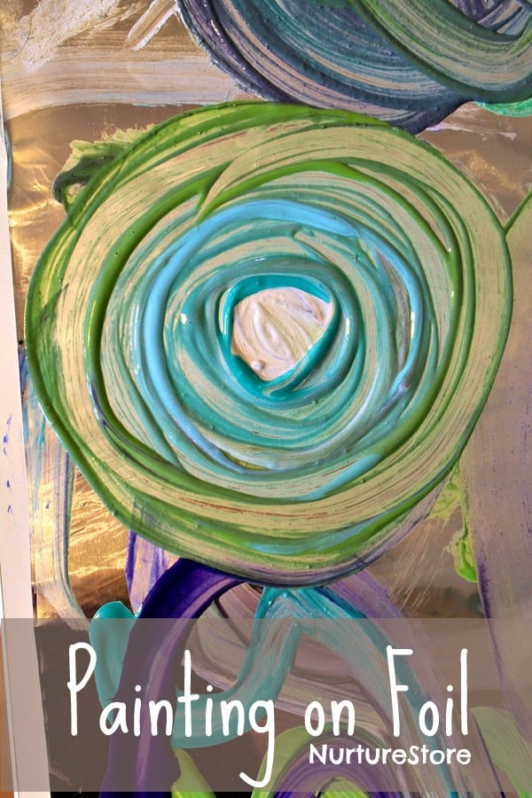 Best ideas about Simple Art For Kids
. Save or Pin Simple art ideas painting on foil NurtureStore Now.
