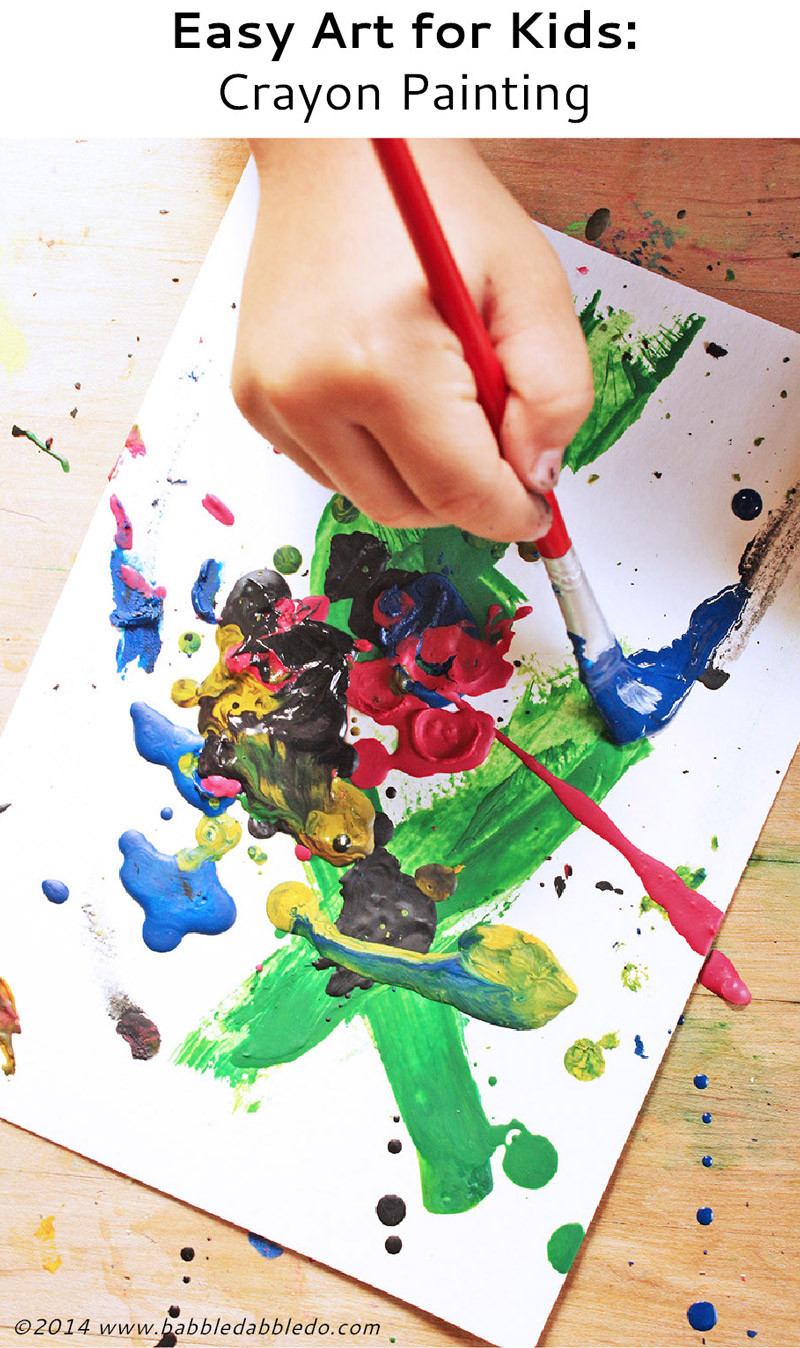 Best ideas about Simple Art For Kids
. Save or Pin Easy Art for Kids Crayon Painting Babble Dabble Do Now.