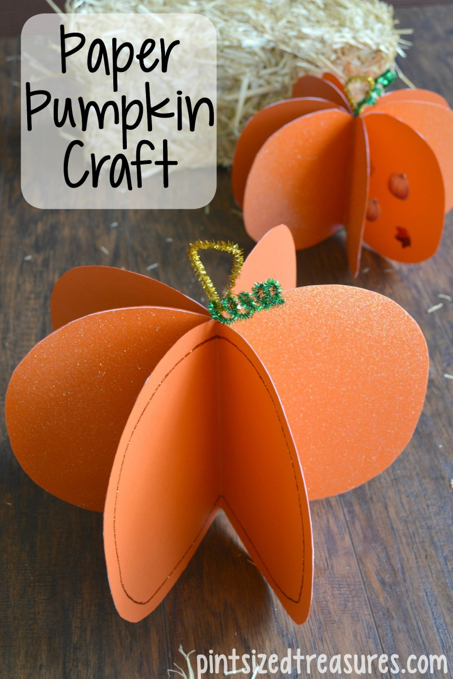 Best ideas about Simple Fall Crafts For Kids
. Save or Pin Easy Paper Pumpkin Craft · Pint sized Treasures Now.