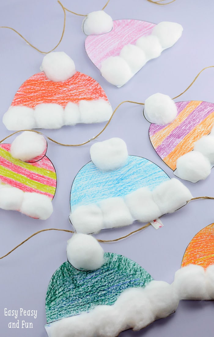Best ideas about Simple Kids Crafts
. Save or Pin Winter Hats Craft for Kids Perfect Classroom Craft Now.