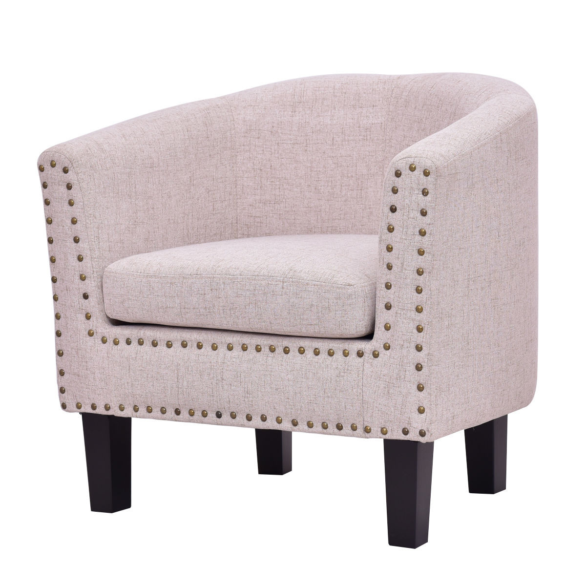 Best ideas about Single Sofa Chair
. Save or Pin Giantex Modern Living Room Armchair Accent Fabric Rivets Now.