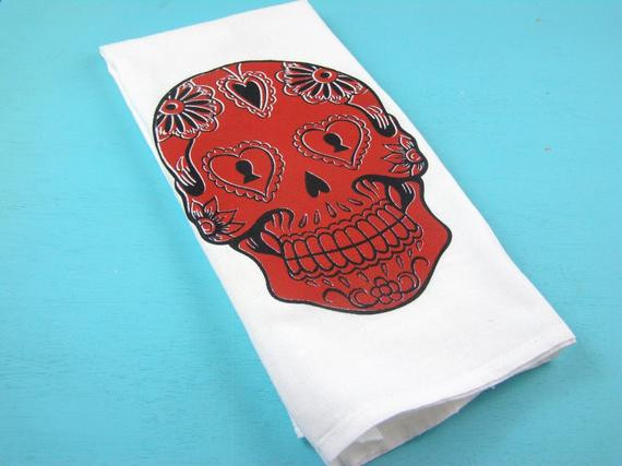 Best ideas about Skull Kitchen Decor
. Save or Pin Items similar to Sugar skull towel kitchen skulls tea Now.