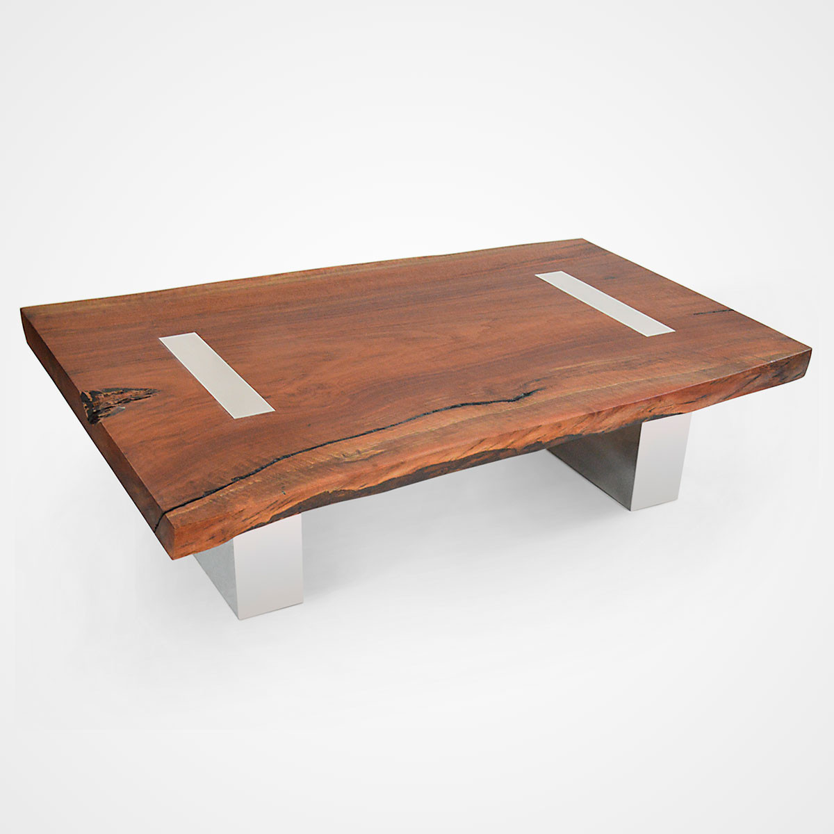 Best ideas about Slab Coffee Table
. Save or Pin Single Slab Walnut Coffee Table – Polished Aluminum Legs Now.