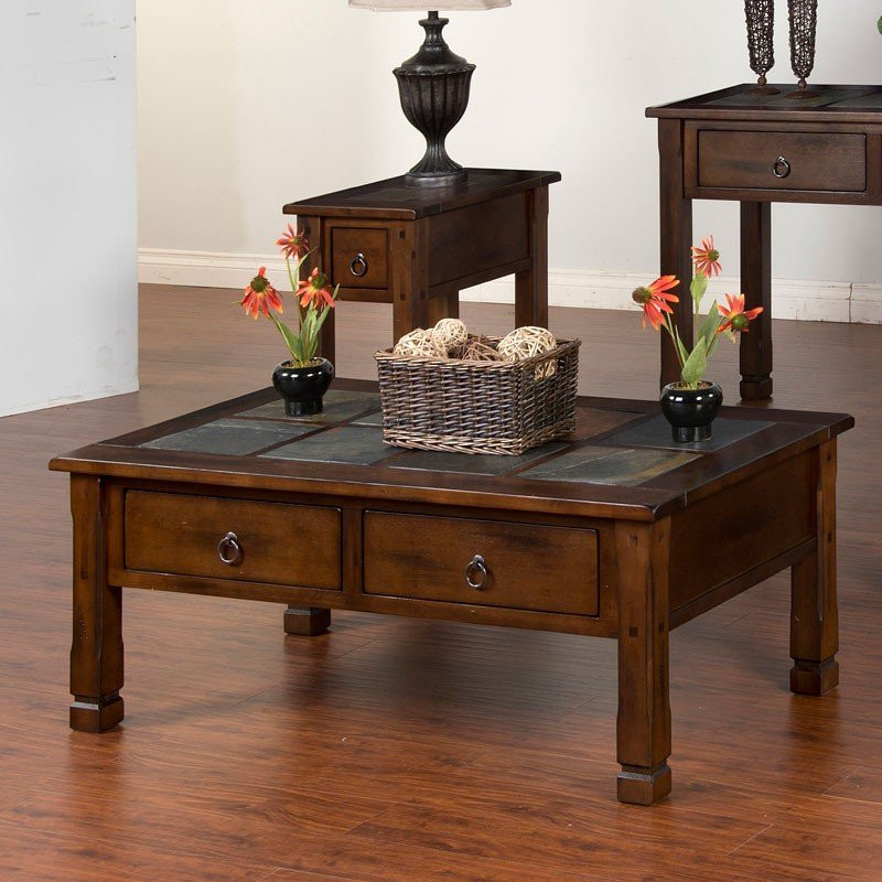 Best ideas about Slate Topped Coffee Table
. Save or Pin Santa Fe Slate Top Rectangular Coffee Table Sunny Designs Now.