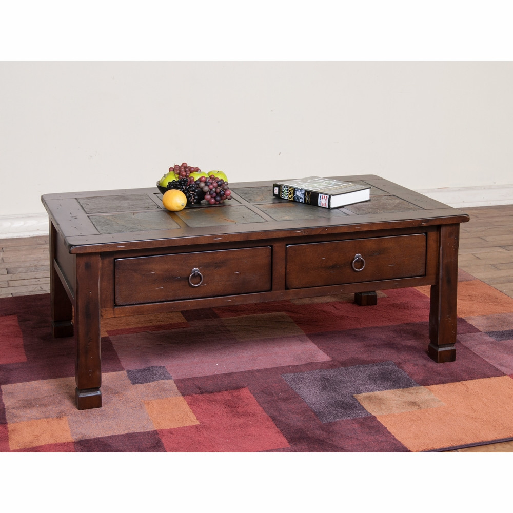 Best ideas about Slate Topped Coffee Table
. Save or Pin Sunny Designs Santa Fe Coffee Table w Slate Top 3143DC Now.
