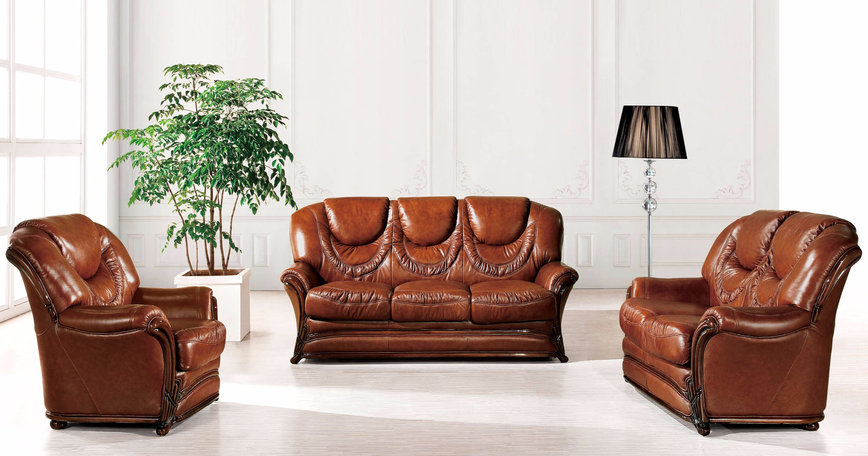 Best ideas about Sleeper Sofa Living Room Sets
. Save or Pin Brown Contemporary Italian Leather 3 pc Sofa Set Living Now.