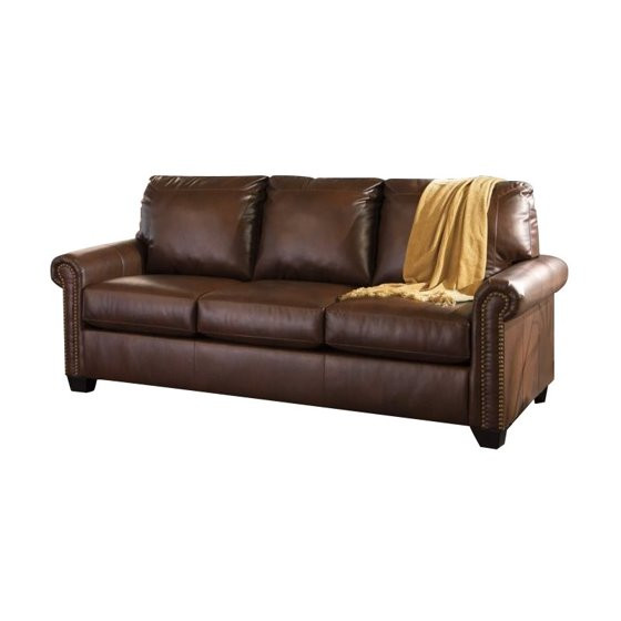 Best ideas about Sleeper Sofa Walmart
. Save or Pin Ashley Lottie Leather Queen Sleeper Sofa in Chocolate Now.